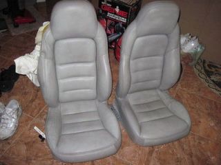 C6 Chevy Corvette Grey Leather seats Drivers Passenger 05 12