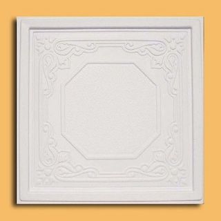 DROP IN 24X24 PVC Antique White Ceiling Tile   LISBONA, NO HASSLE 