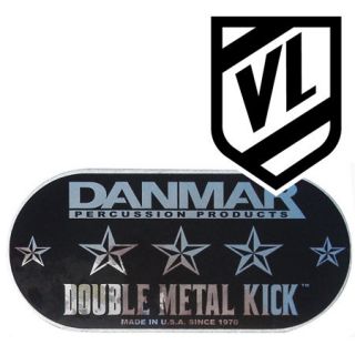 DANMAR Double Metal bass drum beater kick pad 210DMK