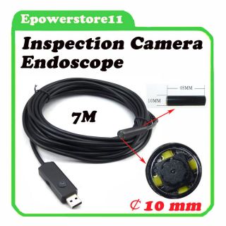 WATERPROOF PIPE SEWER DRAIN ROD ENDOSCOPE USB INSPECTION CAMERA UNDER 
