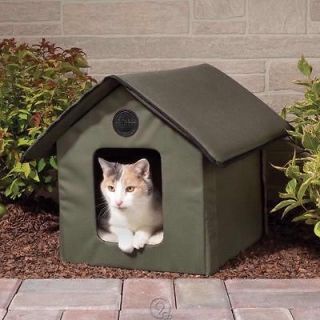 The Only Heated Outdoor Cat House Electric w/ Built In Floor Heater