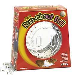 Super Pet Clear Run About Ball for Hamsters (7 Inch Di