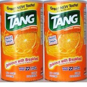 TANG ORANGE DRINK MIX   TWO 22 Quart Cans 4lb 8oz Each