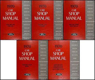 1970 Lincoln Repair Shop Manual Set Town Car Continental and Mark III 