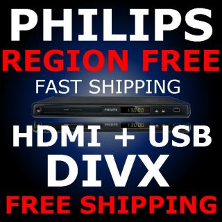  Philips DVP3560 DVD Player All Multi Region USB 1080P HDMI DIVX DVD 