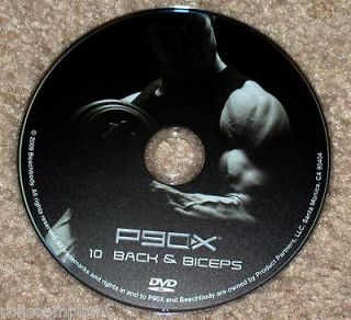 P90X   DVD 10   DISC 10   BACK & BICEPS   OFFICIAL RELEASE   BRAND NEW