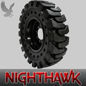 Nighthawk Dura Flex 12x16.5 Value Solid Skid Steer Tires   NO FLATS