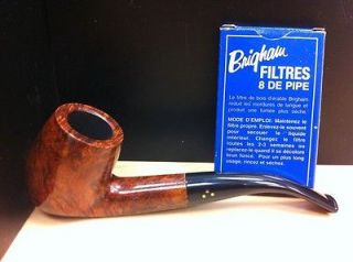 Brigham Briar Mountaineer 3 Dot Shape 323 +free One Pack Of 8 Pipe 