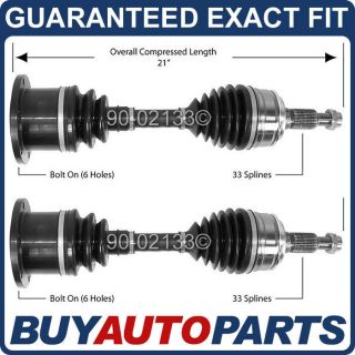 PAIR NEW COMPLETE FRONT DRIVESHAFT ASSEMBLY FOR GMC CHEVROLET CADILLAC 
