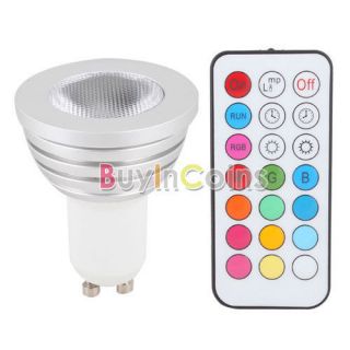 E27 MR16 E14 GU10 3W 5W 8W 9W RGB LED Color Change Lamp Light w 