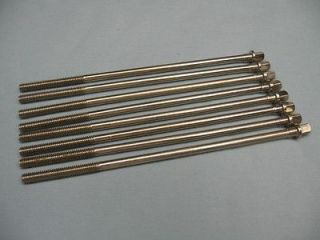 Vintage Nickel Key Rods 12 24 6 Long 8pc Drum Parts