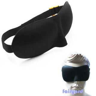 Hot Sleeping 3D Eye Mask Eyeshade Cover Blinder Happy Travel Sleep 