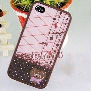 fashion cute birdcage Hard Cover Skin case for iPhone 4 4S+Free Screen 
