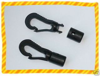 Self fit hooks for 2 3mm bungee/elastic shock cord x 20