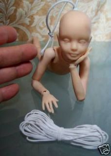 M00258 MOREZMORE Round Elastic Cord Ball Jointed Doll BJD 1 mm White 5 