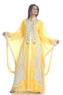   Kaftan Islamic Dress Hand Embrioderd Caftan Abaya Dubai Fashion