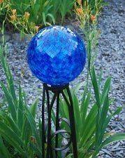   Solar Blue Hues Mosaic Globe & Solar Light or Electric Watch Video