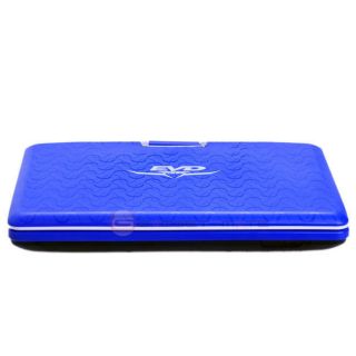   Portable DVD EVD Player With Analog TV /4 Game SD USB Slots Blue