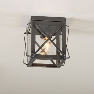 Single Ceiling Light with Folded Bars Colonial Revival Hallway Fixture 