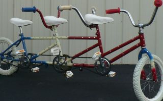 Childs custom 3 three seat bike, custom 3 seater bicycle 16 wheels