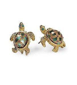 betsey johnson turtle earrings in Jewelry & Watches