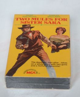   Mules For Sister Sara Starring Clint Eastwood Beta Tape Factory Sealed