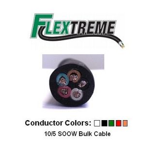 10/5 SOOW Bulk Cable, 10 Foot (5 Wire) 600V, 30A