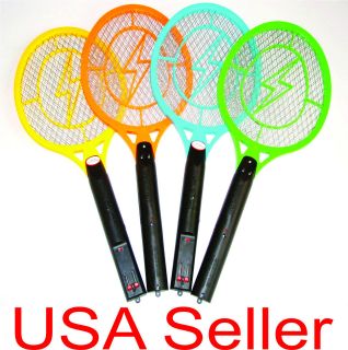 Electric Insect Bug Fly Mosquito Zapper Swatter Killer 3 Net Racket 