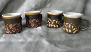 Set of 4 Biltons Coffee Mugs, England