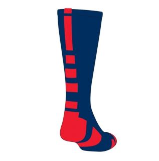 Baseline Elite Socks   Navy Blue/Scarlet Red (M, L, XL)   proDRI 