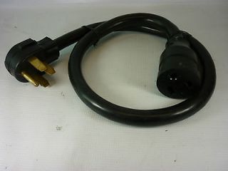 ONE ( 1 ) NEW 220V 4 PRONG TO 3 PRONG APPLIANCE ADAPTER CORD