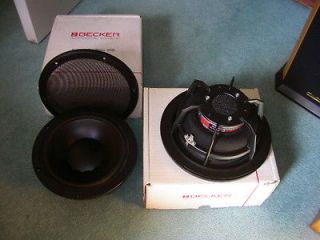 becker 8 inch subs subwoofer brand new pair made by dynaudio esotec 