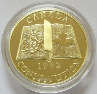   Canada Gold 100 Dollars New Constitution w/Mint Box & COA 1/2 oz. Gold