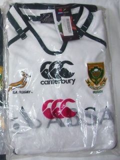 Springboks rugby SOUTH AFRICA pro jersey s/s size L/White C A N T E 