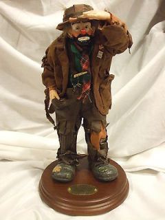 EMMETT KELLY JR REAL RAGS LIMITED EDITION Figurines Looking Out To 