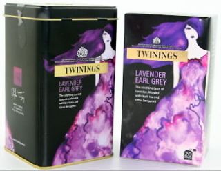 Twinings Exclusive Limited Edition Lavender Earl Grey Tea Caddy/Tin 