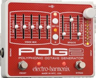 Electro Harmonix POG 2 Polyphonic Octave Generator   Brand New 