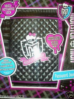 Monster High PASSWORD JOURNAL VOICE ACTIVATED New