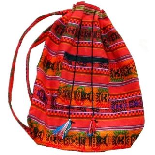 beautiful backpack ethnic fabric aguayo bolivia bag boho hippie vi