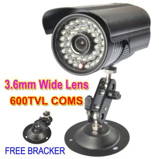   COMS Super HAD 36LED CCTV Outdoor bullet Camera FREE BRACKET 3.6mm