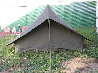 TENT MILITARY OD GREEN CANVAS 2 person WITH RAIN FLY