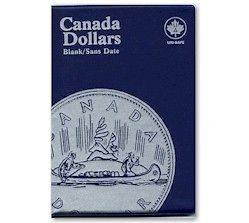 Uni Safe silver dollar Canada Blue coin folders book contains 4 pages 