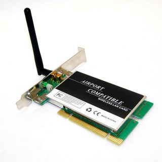 PCI Wireless LAN Network Ethernet Card Adapter WiFi 802.11G/B 54Mbps 
