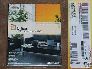 Microsoft Office 2003 Professional Retail 269 06738 UK