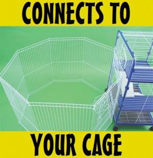   LARGE EXERCISE PEN CONNECT TO YOUR CAGE FOR RABBITS FERRETS GUINEA
