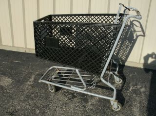 Medium Used & Reconditioned Plastic Grocery Shopping Carts BLACK