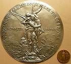   silver plated bronze medal by H.DUBOIS / F. BARBEDIENNE 253 mm