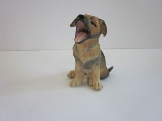 Country Artists German Shepard Dog Puppy Yawning #03738 NEW in Box