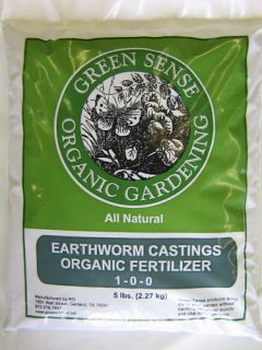 Organic Earthworm Castings Fertilizer 5 pounds worm
