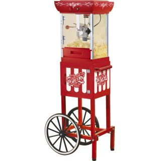 Nostalgia Electrics 10 Cup Vintage Popcorn Cart, 48 Kettle Popper 